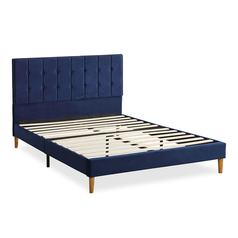 Levede Bed Frame Queen Size Mattress Blue-1910113207893233664
