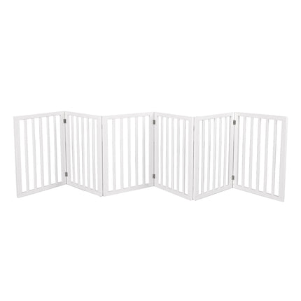 PaWz Wooden Pet Gate Dog Fence Safety White 100 Pack-1973193643762257920