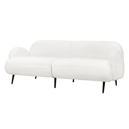 Levede Cloud Sofa 3 Seater Sherpa Fleece White-1975420389047799808