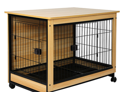 PaWz Wooden Wire Dog Kennel Side End L Large-1864184541061713920