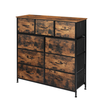 Levede Storage Cabinet Tower Chest Brown Fold-1973194081869893632