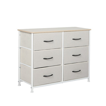 Levede Storage Cabinet Tower Chest Beige-1973194071895838720