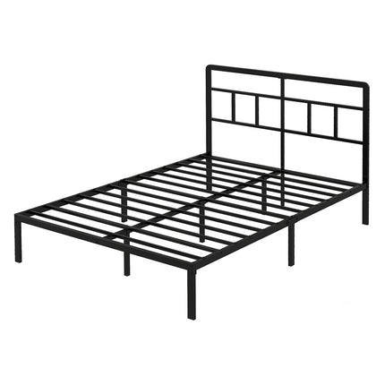 Levede Double Bed Frame Metal Base Platform Headboard Heavy Duty Mass Storage-2065254299260293120