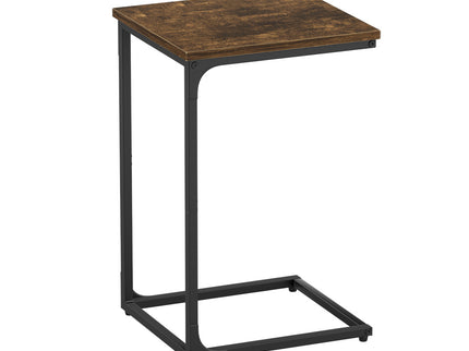 Levede C-shaped End Table Side Sofa Coffee Wood Overbed Laptop Table Industrial-1910112206297632768