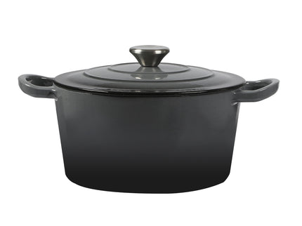 TOQUE 4L Enamel Dutch Oven Pot in Black Colour-1864184348161478656