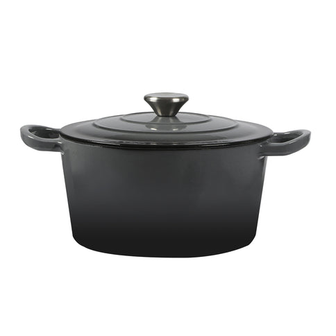 TOQUE 4L Enamel Dutch Oven Pot in Black Colour-1864184348161478656