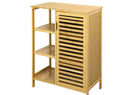 Levede  Bathroom Bamboo Storage Cabinet Natural-1917016713598210048