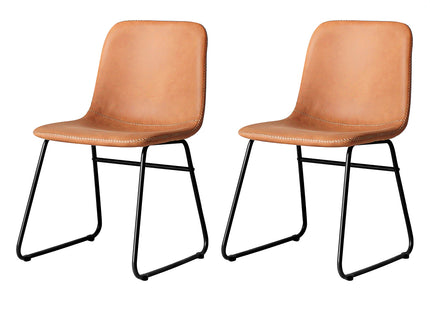 Levede 2x Dining Chairs Kitchen Table Brown-1942353412259713024