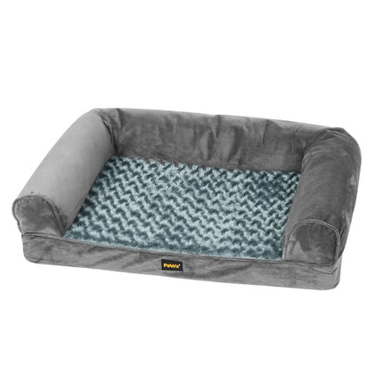 PaWz Pet Bed Sofa Dog Bedding Soft Warm L Grey Large-1954802514956259328