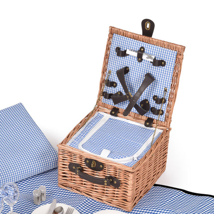 2 Person Picnic Basket Baskets Set Outdoor-1973193795499593728