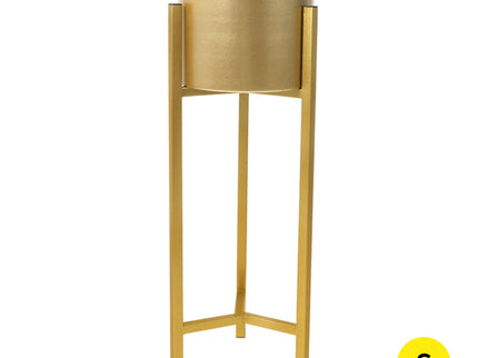 Levede Plant Stand Garden Planter Metal Gold Small-1864184715871916032