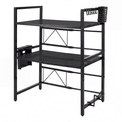 Toque Microwave Shelf 3 Tier  Adjustable Extendable Kitchen Storage Rack Stand-2061251871129079808