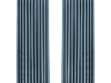 Marlow 2XBlockout Curtains Chenille 132x250 Blue-1910113279372562432