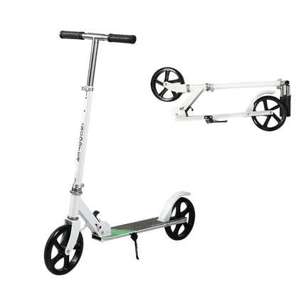 MONVELO Folding Scooter Dual Large Wheels White-1973193577207042048