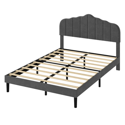 Levede Bed Frame Upholstered Platform Mattress Base Double-2029387290366840832