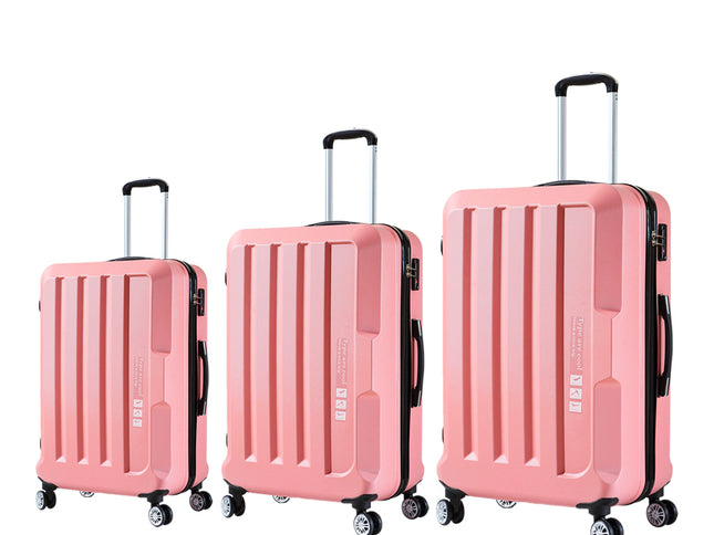 Slimbridge 20"24"28" 3PC Luggage Sets Rose Gold-1864184358022287360