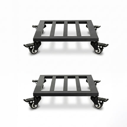 Toque Plant Pot Trolley Tray Stand Caddy with 360° Lockable Caster Wheels 2 Pcs-2061251871657562112