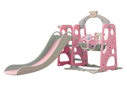 BoPeep Kids Slide Swing Basketball Ring Pink-1831592547819065344