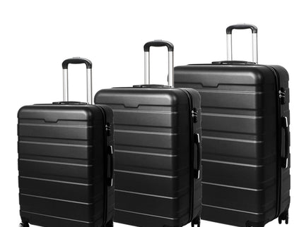 Slimbridge 3PC Luggage sets Suitcase Black-1864184367522385920