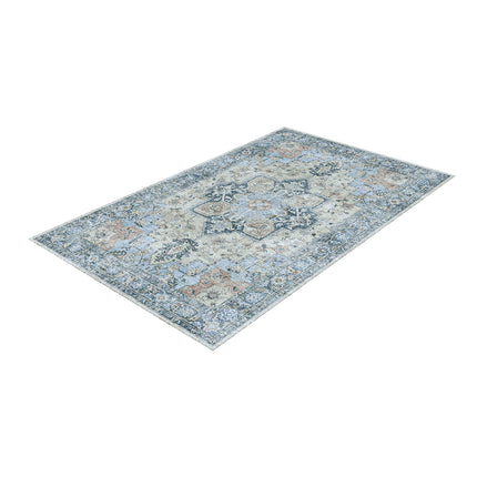 Marlow Floor Rug Vintage Polyester Washable Area Rugs-2029387291117621248