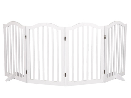 PaWz Wooden Pet Gate Dog Fence Safety White-1864184532832489472