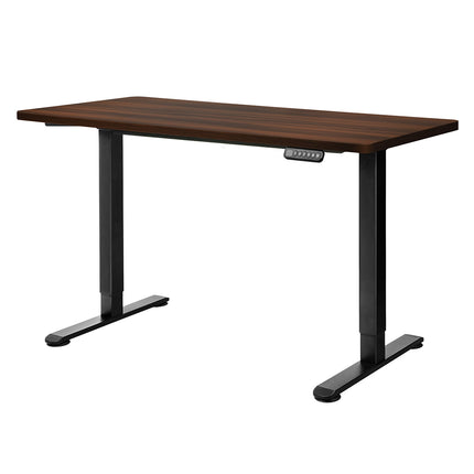 Levede Motorised Standing Desk Adjustable 140cm Walnut 1000x 1MM-1973193823706288128