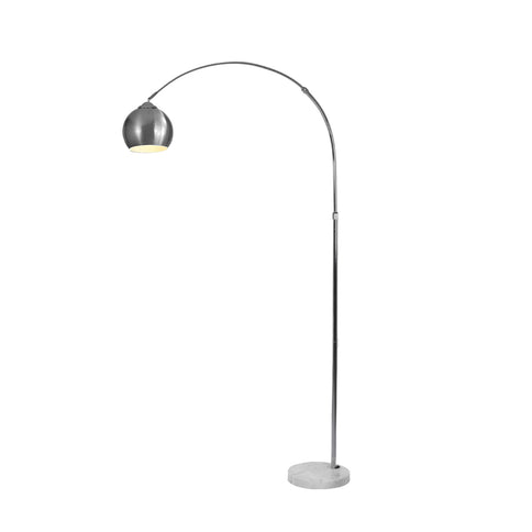 EMITTO Modern LED Floor Lamp Stand Reading Silver-1864184381283897344