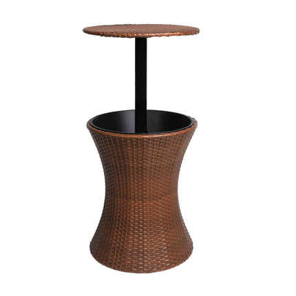 Levede Cooler Ice Bucket Table Bar Outdoor Brown-1954802874202591232