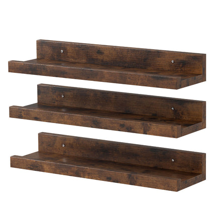Levede Floating Shelves 3 Pack Wall Mounted Wood Storage Display Rack Room Decor-2065254309259513856