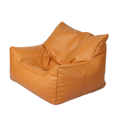 Marlow Bean Bag Chair Cover PU Indoor Brown-1973194022369497088
