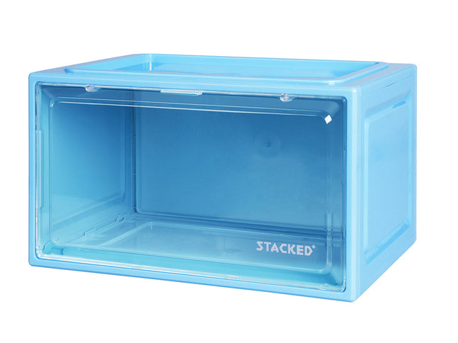Stacked Sneaker Display Case Shoe Storage Blue-1864184615825182720