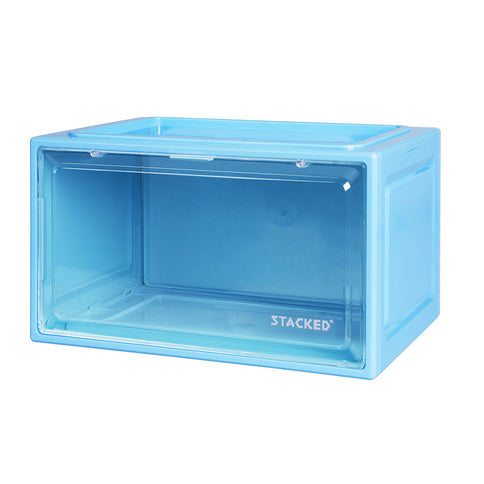 Stacked Sneaker Display Case Shoe Storage Blue-1864184615825182720