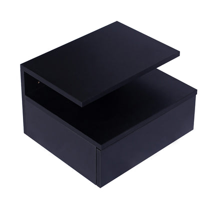 Levede 2x Bedside Tables Side Table Black-1910113068805918720