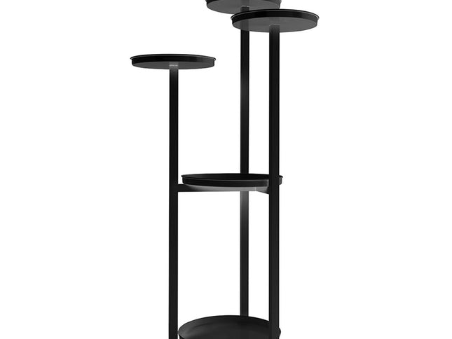 Levede Plant Stand Outdoor Indoor Flower Black Medium-1864184712881377280