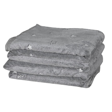 DreamZ 3x3M Large Oversized Blanket Grey Star-1954802942217424896