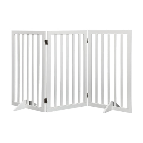 PaWz Wooden Pet Gate Dog Fence Safety White 400x 3MM-1864184509856092160