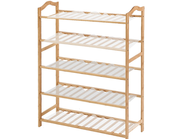 Levede Bamboo Shoe Rack Storage Wooden-1917016719709310976