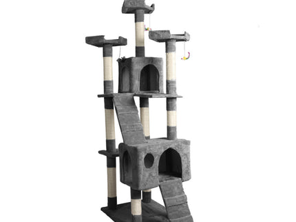 PaWz 184cm Cat Trees Scratching Post Grey-1910113147289735168