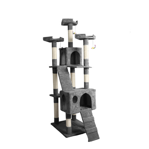PaWz 184cm Cat Trees Scratching Post Grey-1910113147289735168