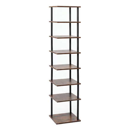 Levede Vertical Shoe Rack 8-Tier Space Saving Narrow Corner Organiser Storage-2050059010870218752