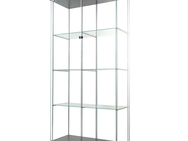 164cm Glass Display Cabinet 2 Doors-1886651026749132800
