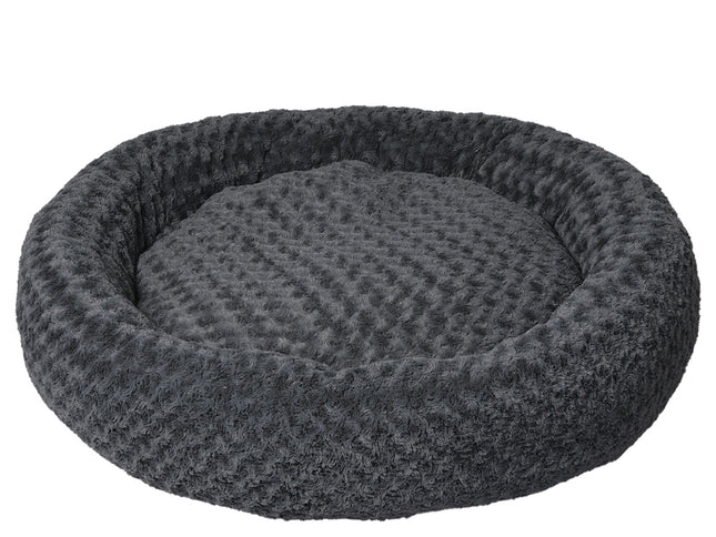 PaWz Calming Dog Bed Warm Soft Plush XL Dark Grey X-Large-1864184534690566144