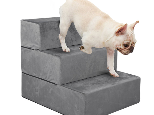 PaWz Pet Stairs 3 Steps Portable Adjustable Medium-1864184495360577536