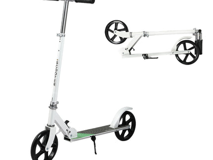 MONVELO Folding Scooter Dual Large Wheels White-1950770003653562368