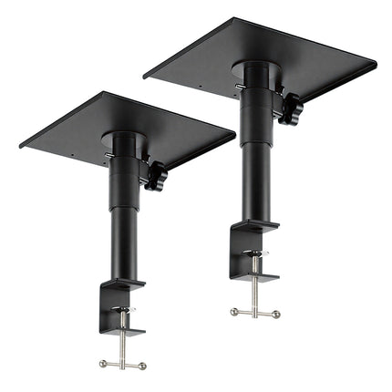 Levede 2x Desk Clamp Speaker Stands Set Adjustable Rotatable Monitor CD Player-2065254308118663168