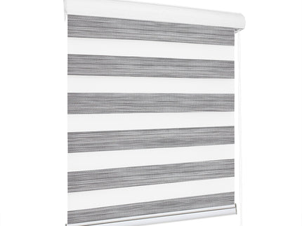 Marlow Blackout Zebra Roller Blind Curtains 60x210 Grey-1910113278726639616