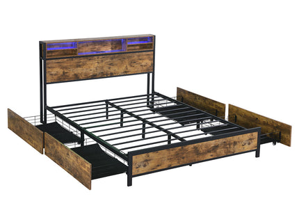 Levede bed frame queen-1910112230574264320