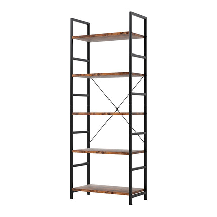 Levede 5-Tier Industrial Bookshelf Bookcase 157.5cm-2006733384419774464