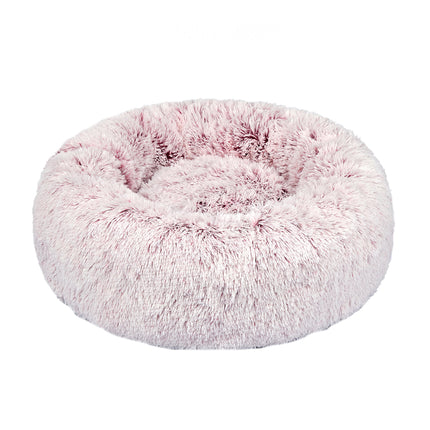 PaWz Pet Bed Cat Dog Donut Nest Calming L Pink Large-1973193629174468608