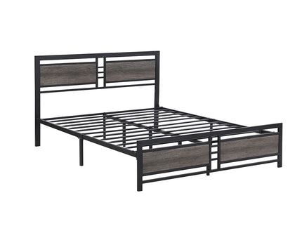 Levede Queen Bed Frame Metal Mattress Dark Grey-1864183189803765760